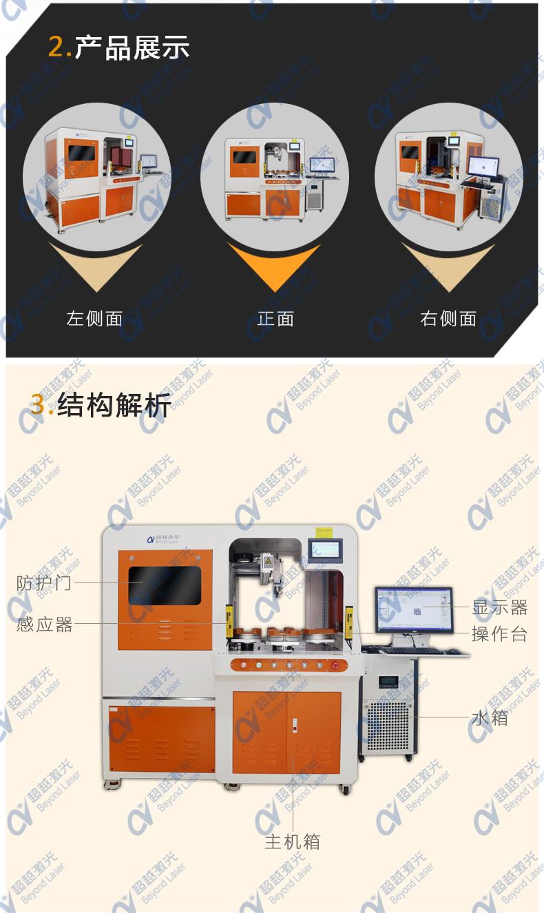 多工位自动化紫外杏盛激光打标机分解图