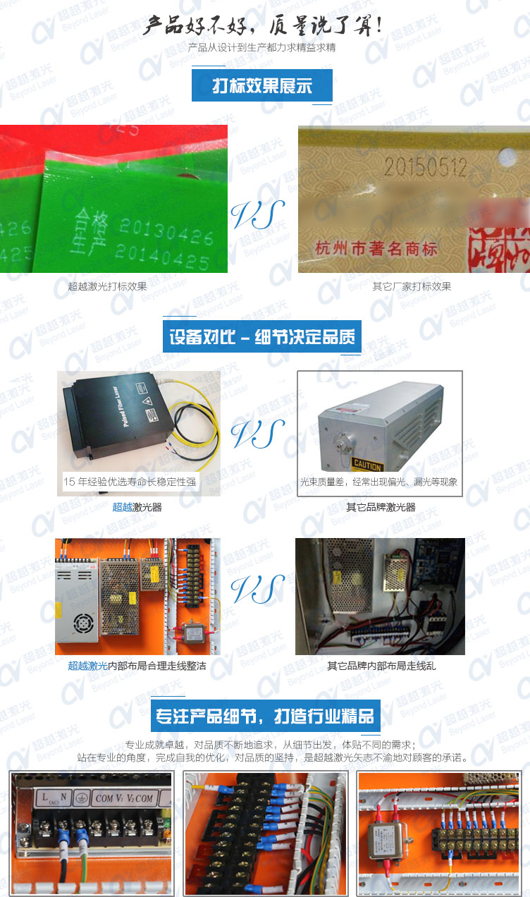 50W二氧化碳CO2杏盛激光打标机质量对比