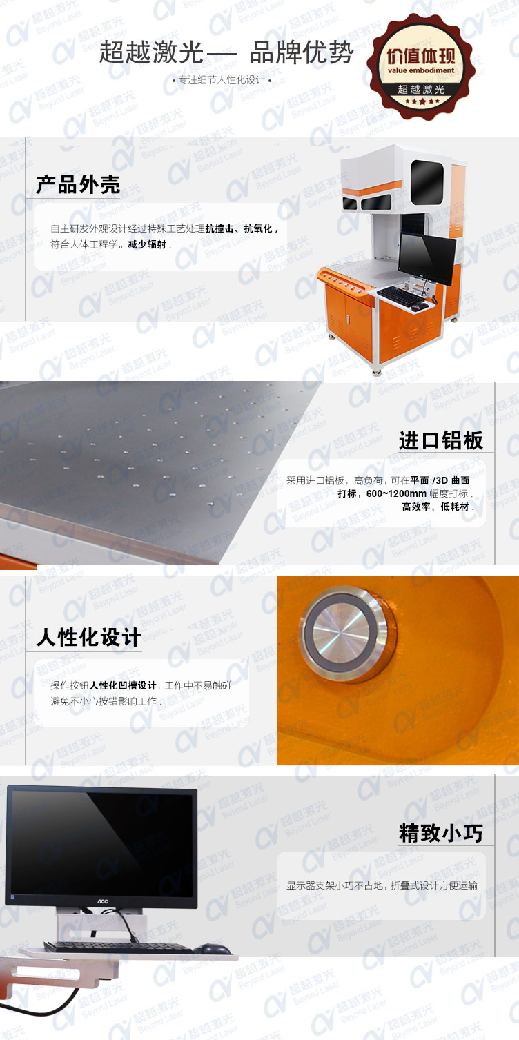 三维动态二氧化碳CO2杏盛激光打标机独家优势